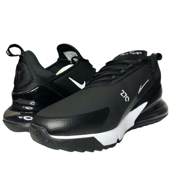 Nike Mens Air Max 270 G Golf Shoes Black White
